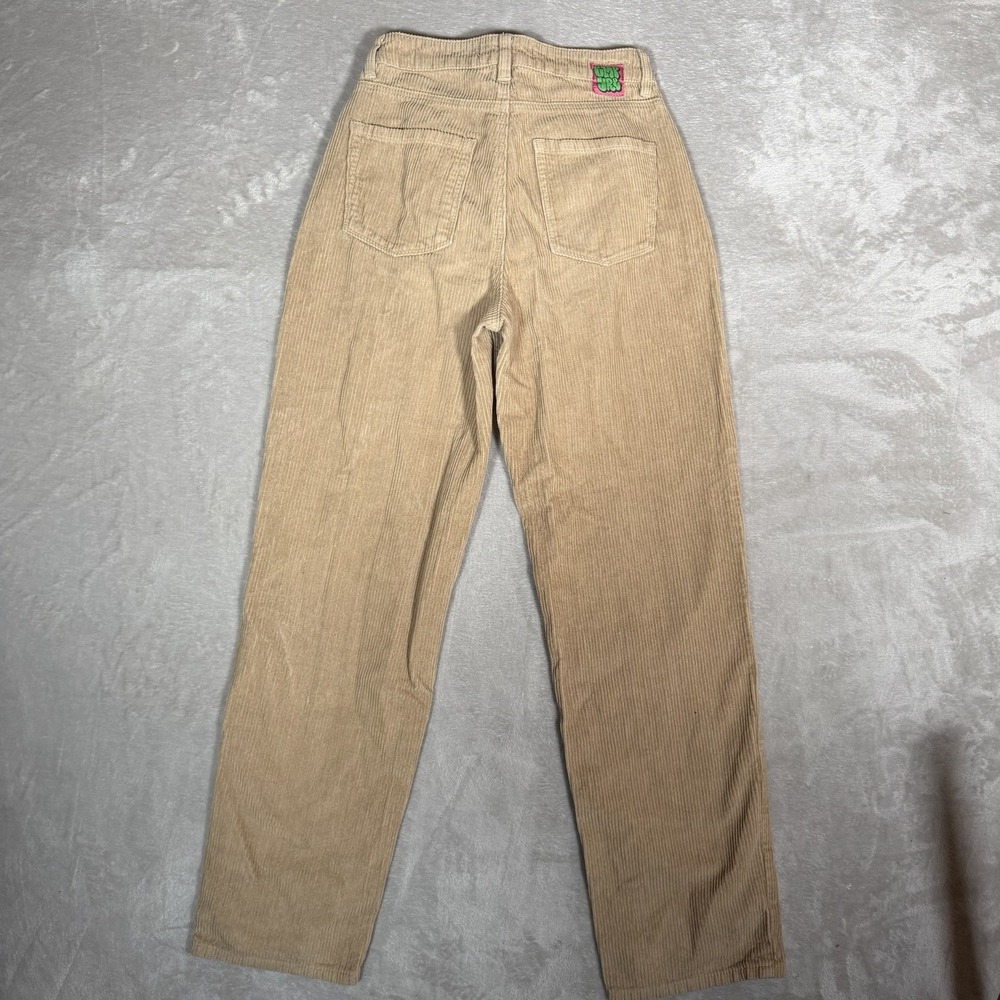 Empyre Corduroy Pants Tan Beige Relaxed Straight Leg Baggy Skate Y2K Women 0 - Picture 7 of 8